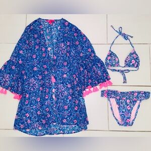 Lilly Pulitzer Bikini and Coverup Set in Takin It Easy